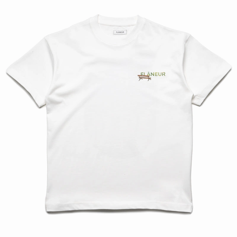 Flaneur Lanterns Of Love Tee - White ThermalRegulating Fabric