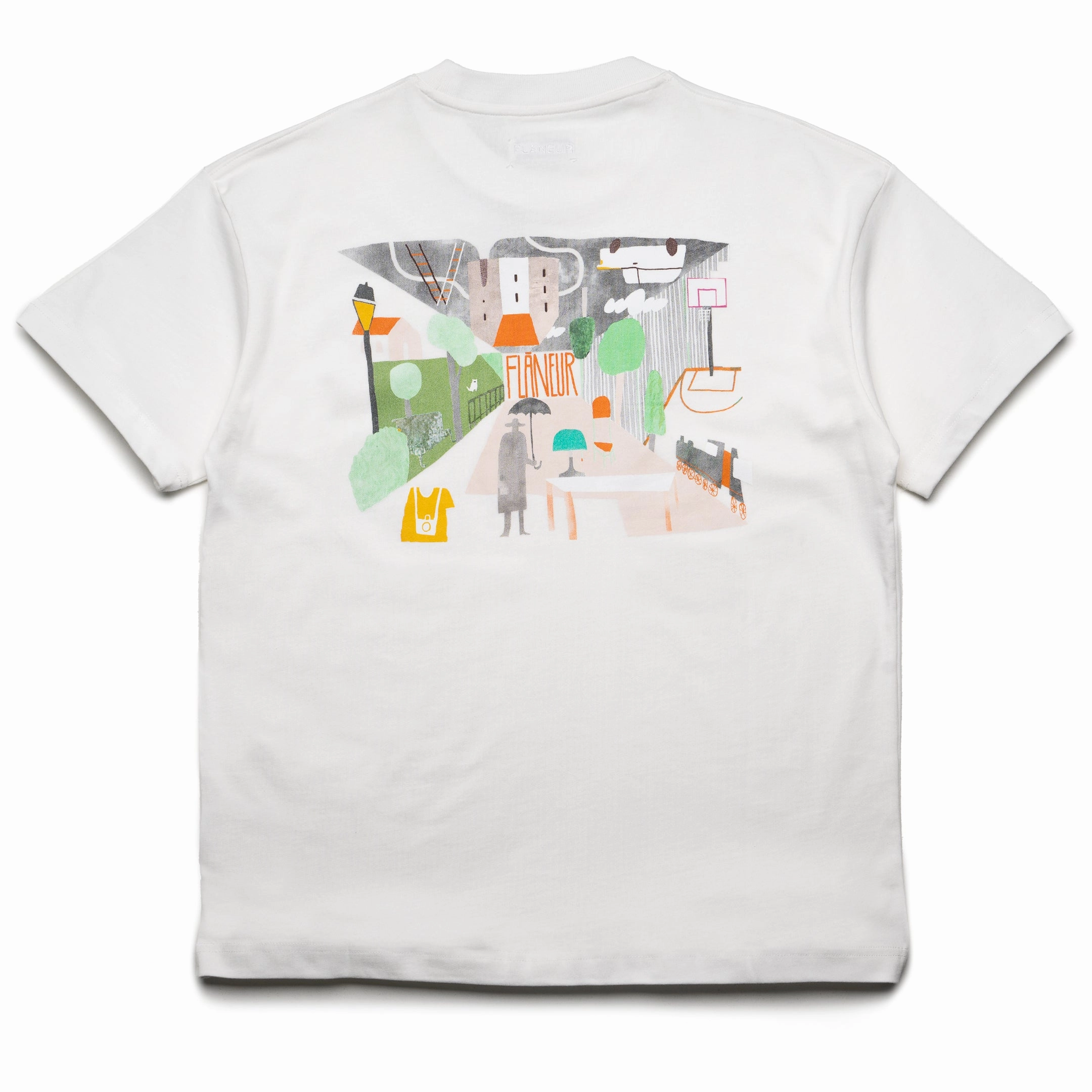 Soft Leggings Strong Denim Flaneur Upside Down Tee - White