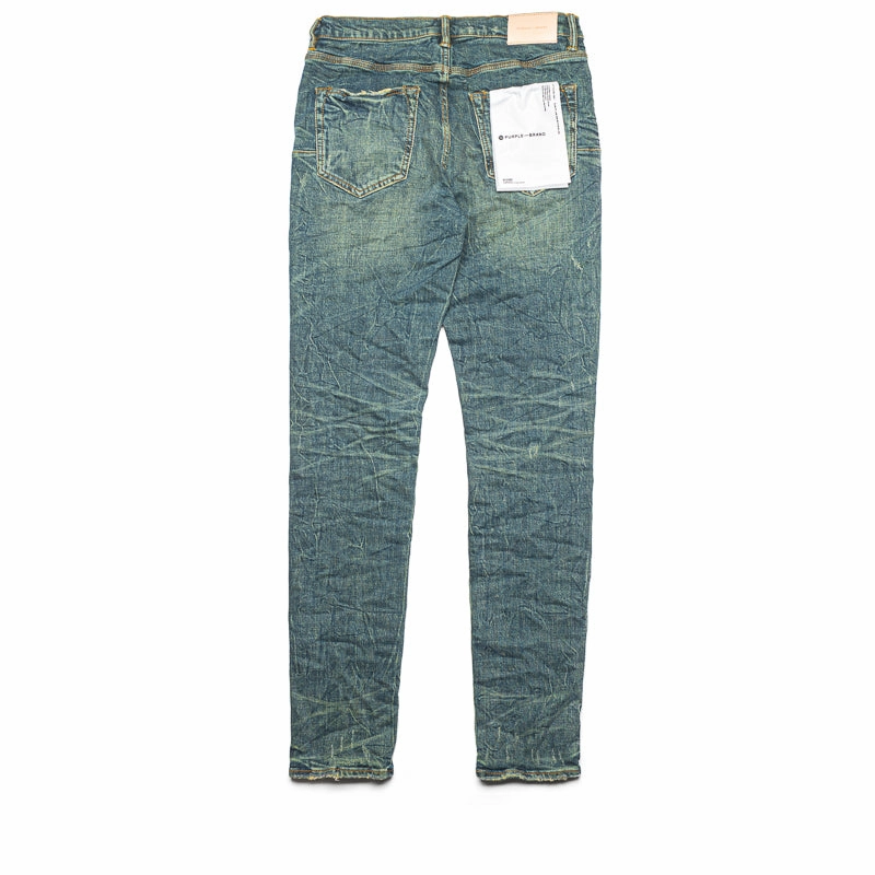 ReinforcedStitching Purple Brand Married Vintage Verdigris Low Rise Skinny Jean - Mid Indigo