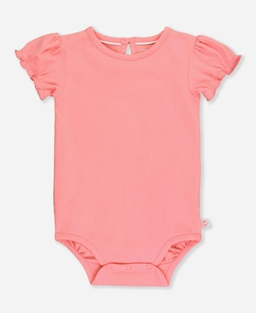 Thick Glow Knit Puff Short Sleeve Bodysuit