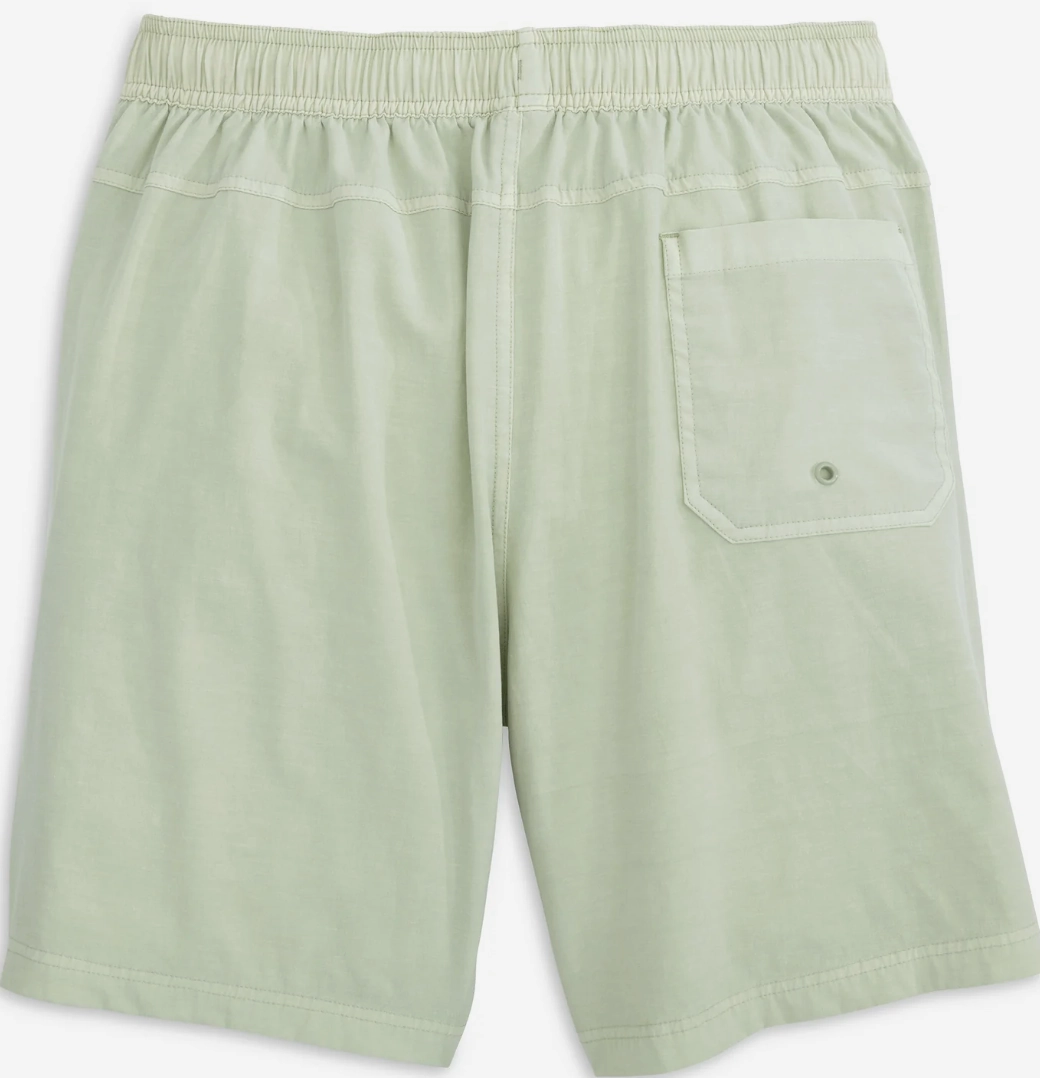 Design Edge Seamless Sleeve Construction Youth Sun Washed Trunk - Garment Seafoam