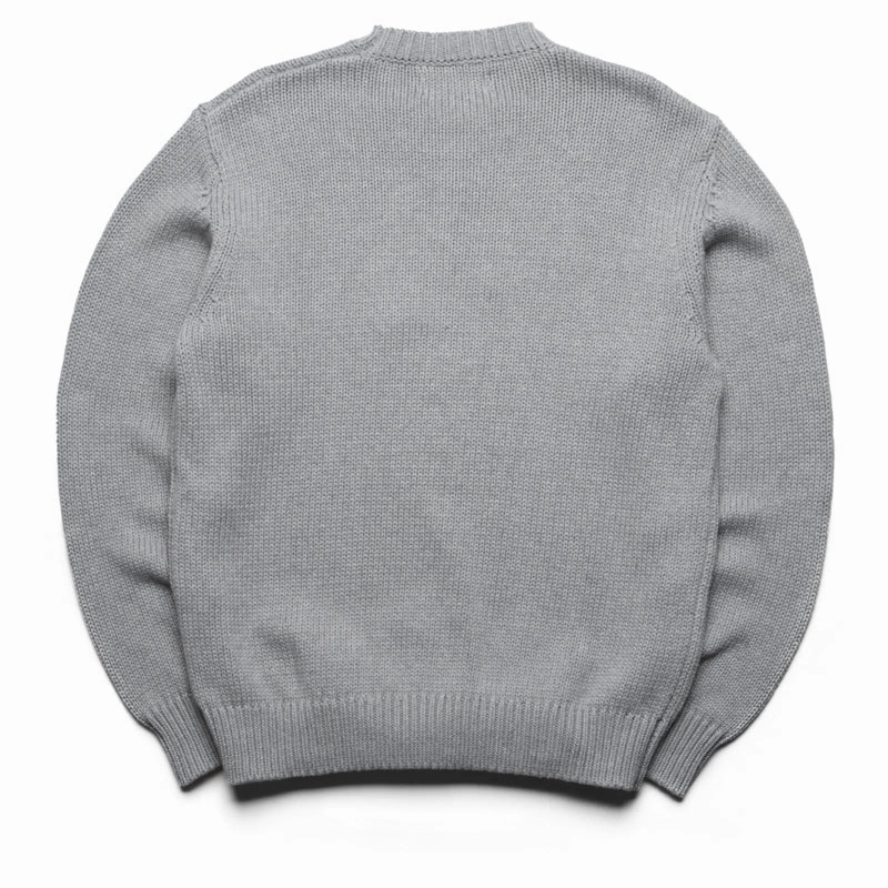 Sinclair Tackle Twill Sweater - Grey Still Glow