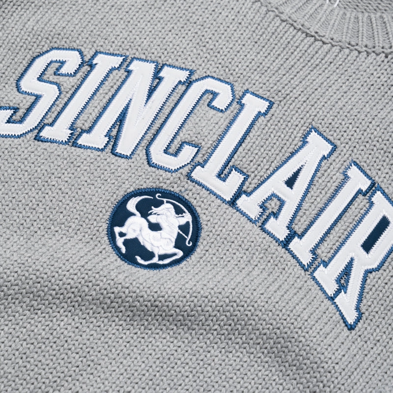 Sporty Style ThermalRegulating Fabric Sinclair Tackle Twill Sweater - Grey