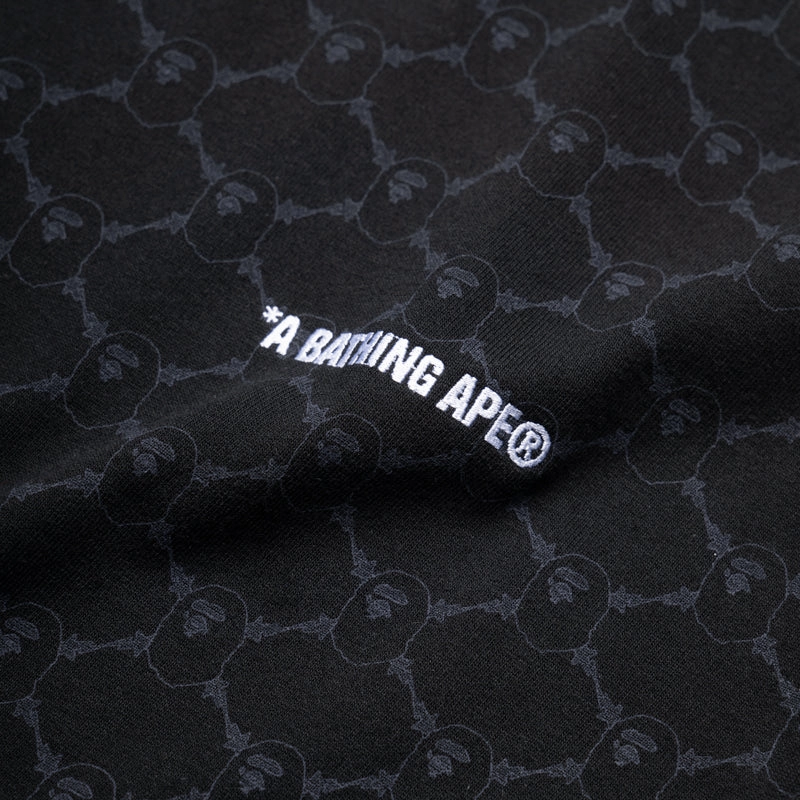 A Bathing Ape College Monogram Logo Tee - Black Flight Fit