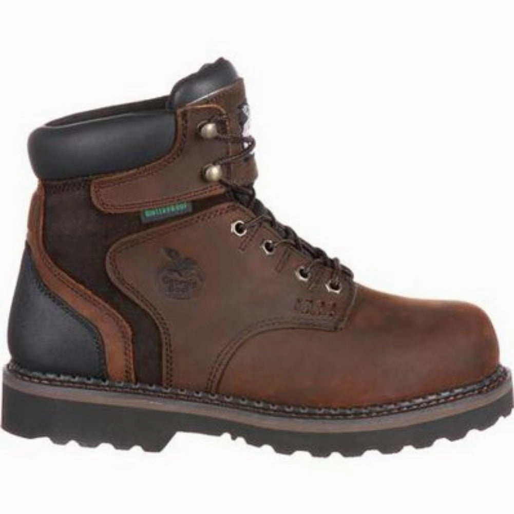 Georgia Boot Brookville Men's Brookville Waterproof Work Boots G7134 In Brown gift pick