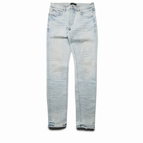 Purple Brand Low Rise Skinny Leg Fade Distressed Jean - Light Indigo All Day Daily Style