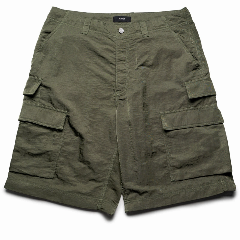 Flow Core Lake Mood Purple Brand Cargo Shorts - Green