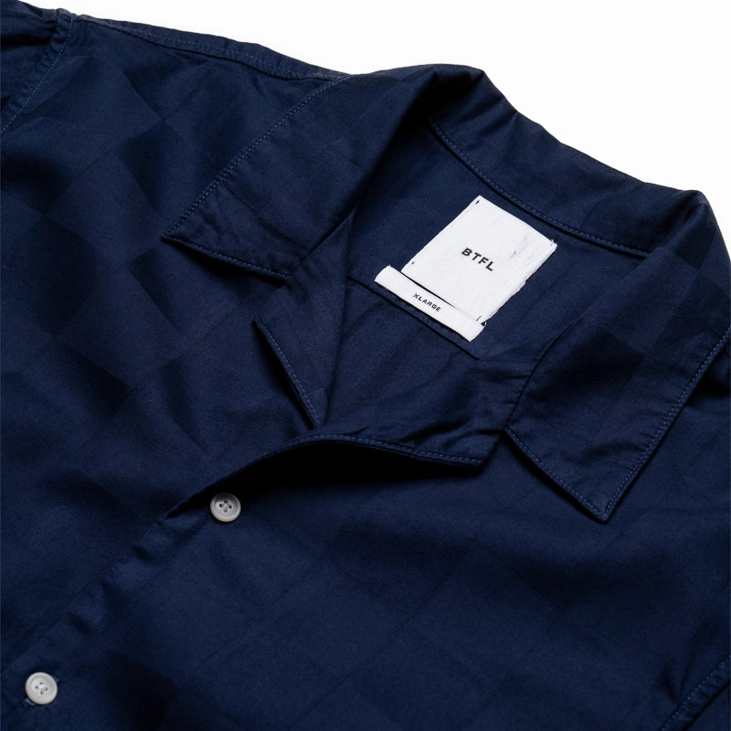 SmoothEdgeTrim BTFL Checkered Sport Shirt - Indigo