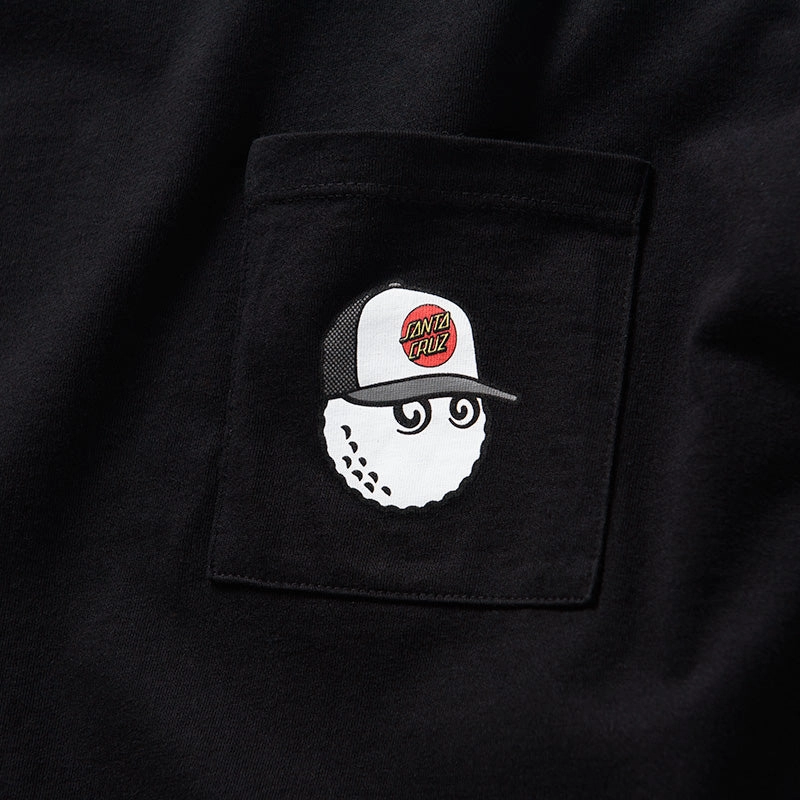 Party Ready Malbon Golf x Santa Cruz Bermuda Bunker Tee - Black