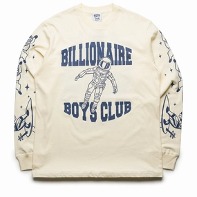 Billionaire Boys Club Gravity L/S Knit Tee - Winter White Natural Fiber Blend Casual Shoes