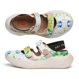All-Purpose Outdoor Shoes Leather Floral Suffusion San Sebastian III Women