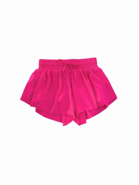 Activewear Work Mix Fly Away Butterfly Shorts - Neon Pink