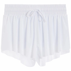 Flyaway Butterfly Short - White FadeResistant Color Matte Fit