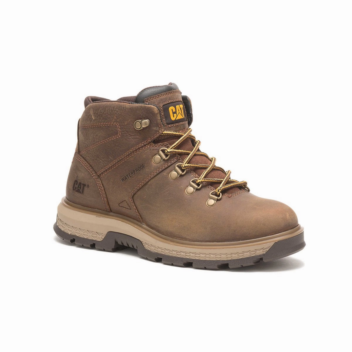 Steel Toe Rugged Comfort Caterpillar Exposition Hiker Waterproof Alloy Toe Men's Work Boot (p91370) In Pyramid