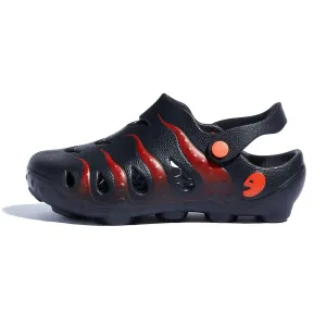 Slide Fit Black & Red Octopus I Women