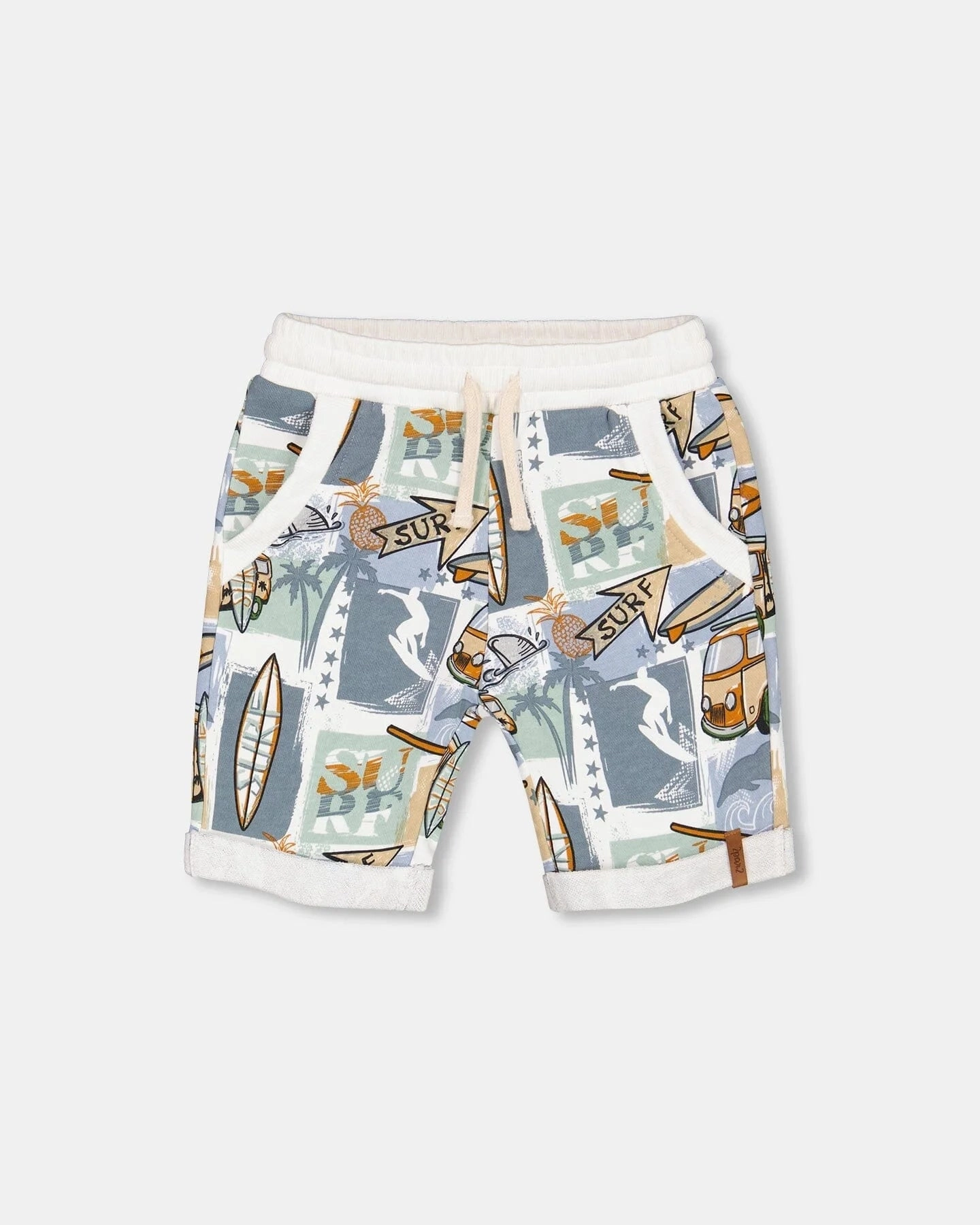 Clear Glow Downtown Cool French Terry Short Printed Surf And Caravan