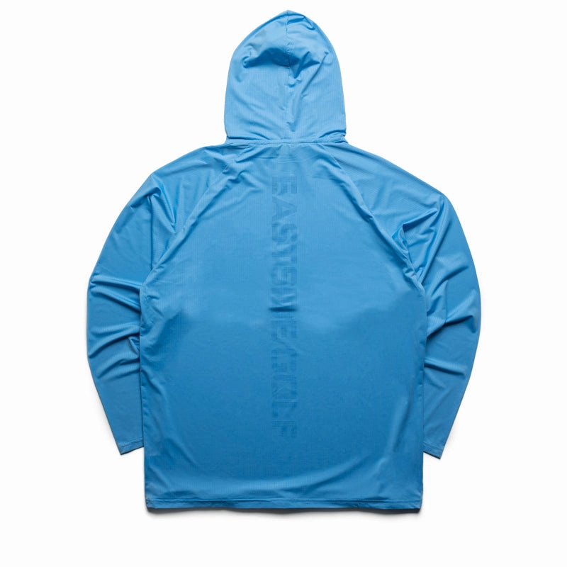 Eastside Golf UV Ultra Light Hoodie - Tranquil Blue Vented Panels Daily Style