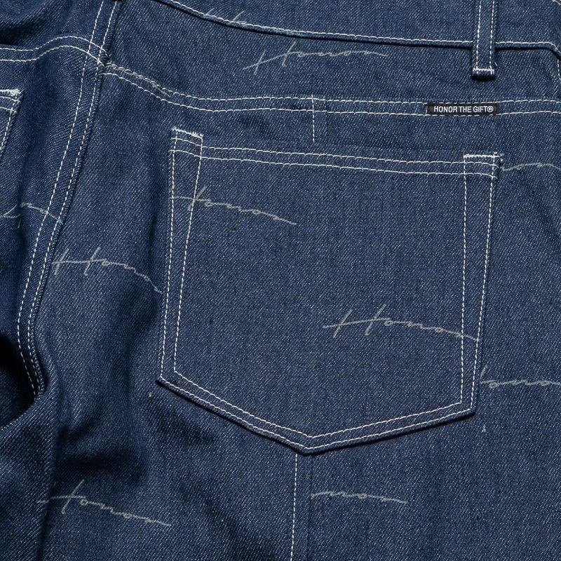 Honor The Gift Denim Riding Flare Pant - Indigo Light Flow Sheer Fit