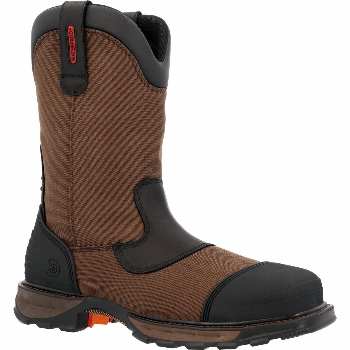 Reinforced Design Supportive Lining Durango Maverick Xp Men's Composite Toe Waterproof Work Boots DDB0480 In Burly Brown And Black