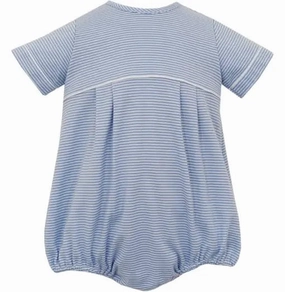 Blue Stripe Knit Boy's Bubble Free Fit Matte Fit