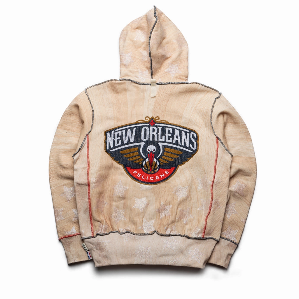 Push Edge Advisory Board Crystals x NBA New Orleans Pelicans Hoodie - Wood Grain