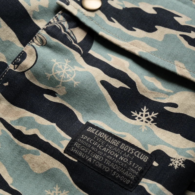 Layered Look AntiPillingFabric Billionaire Boys Club Camouflage Cargo Shorts - Mojave Desert