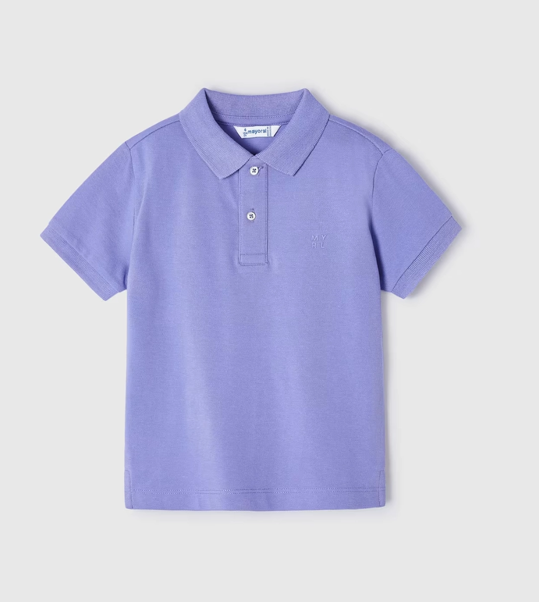 Lilac Polo Shirt AntimicrobialTreatment Bride Side