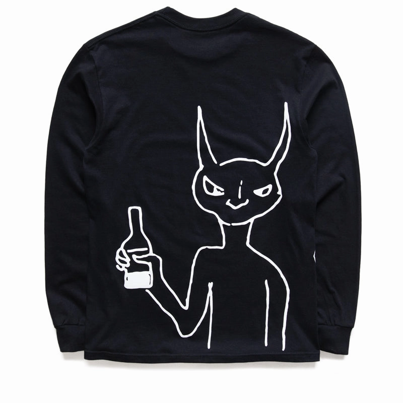 Fucking Awesome Drunk Alien L/S Tee - Black Casual Look