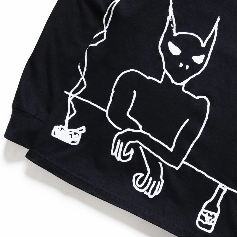 Thermal regulation Fucking Awesome Drunk Alien L/S Tee - Black