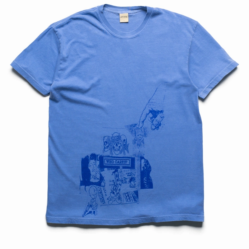 LightweightTextile Halo Glow Fucking Awesome Who Cares Tee - Violet