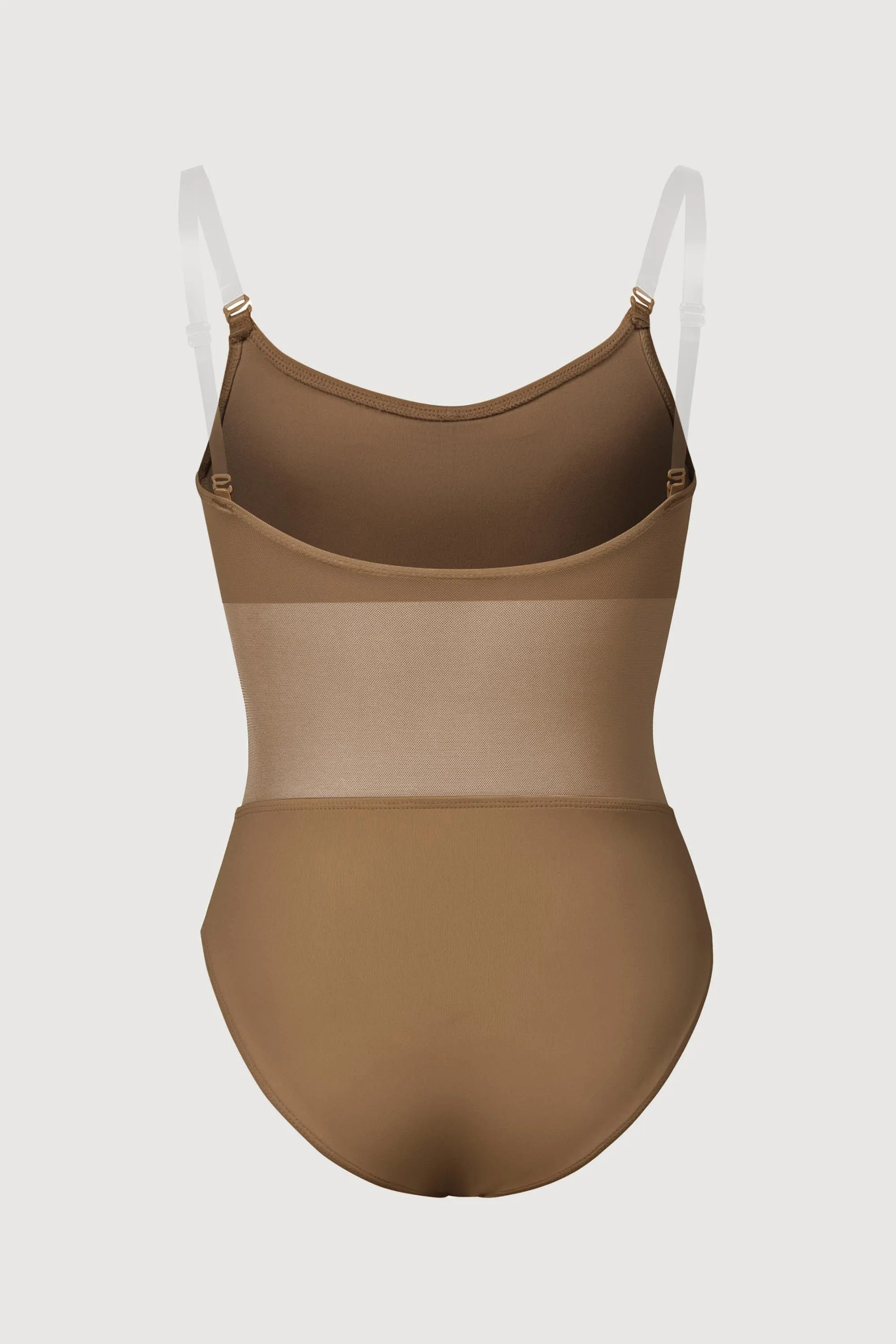Girls Sunna Mesh Panel Bodysuit Contoured Waistband