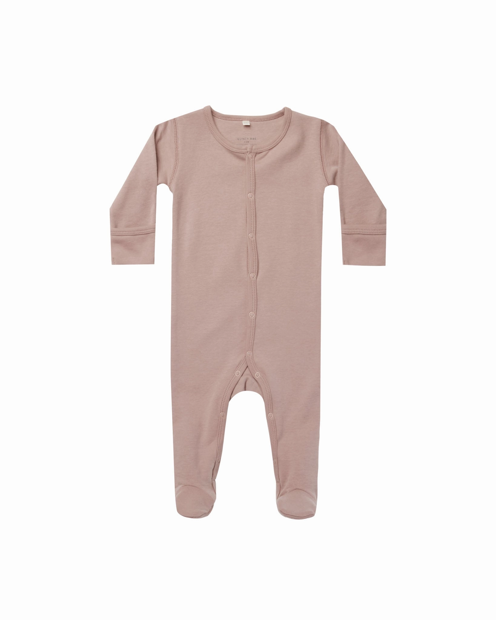 Leader Core Full Snap Footie | Mauve