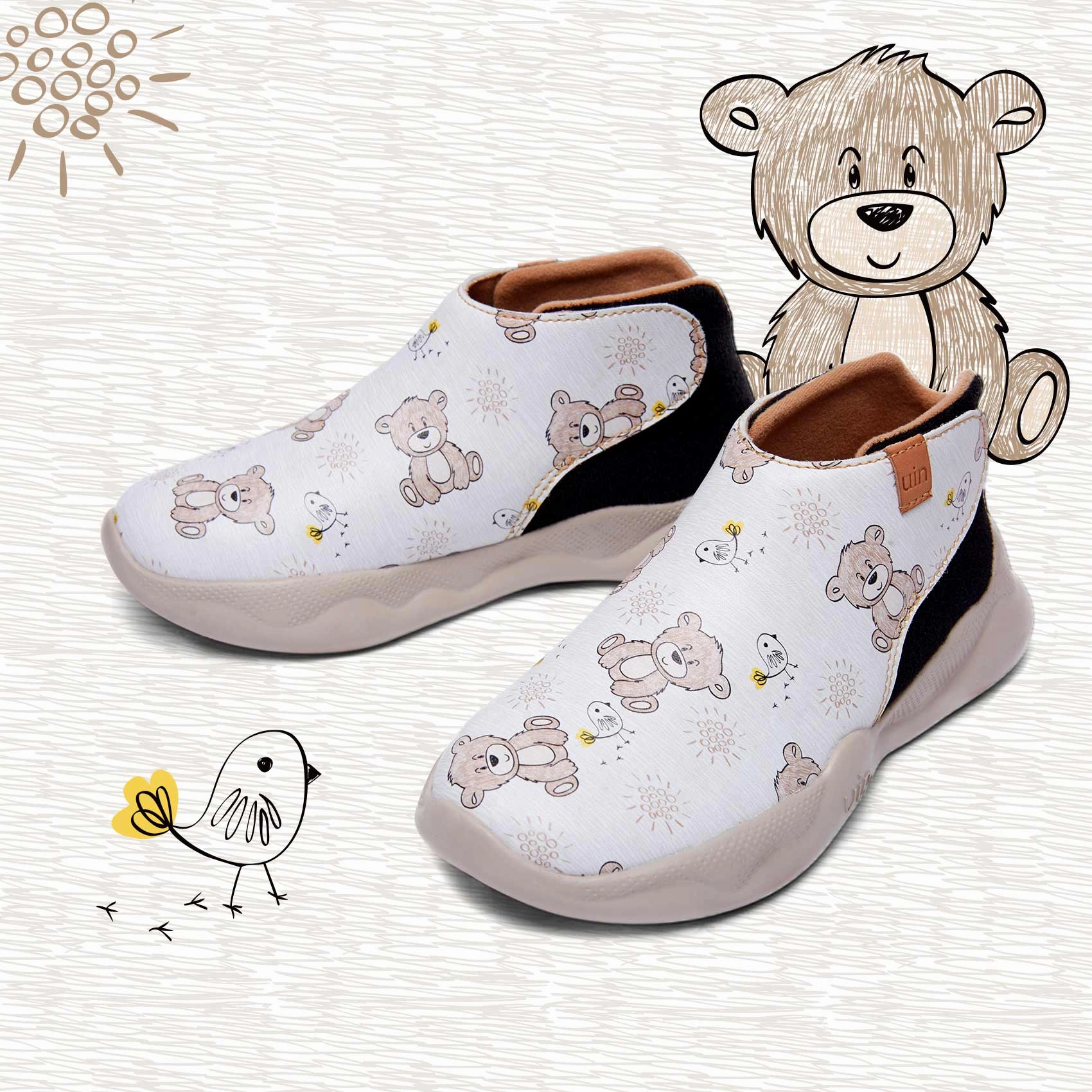 Fun Bear Mijas XII Kid Leather Lining Breathable Uppers