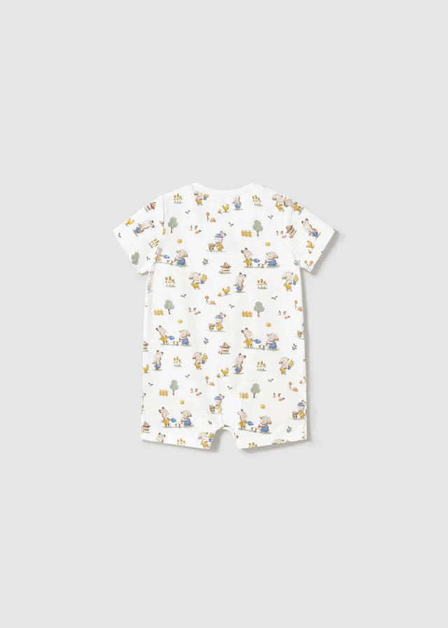 Fearless Mode Gardening Goat and Bunny Knit Romper