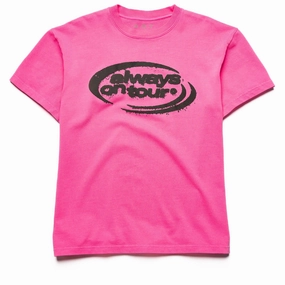 slim fit Always On Tour Spinner Tee - Pink