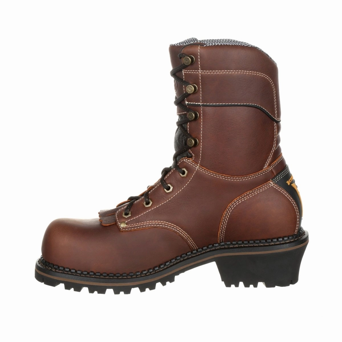 Georgia Boot AMP LT Logger Composite Toe Waterproof Work Boot Gb00236 In Brown Stylish Footwear