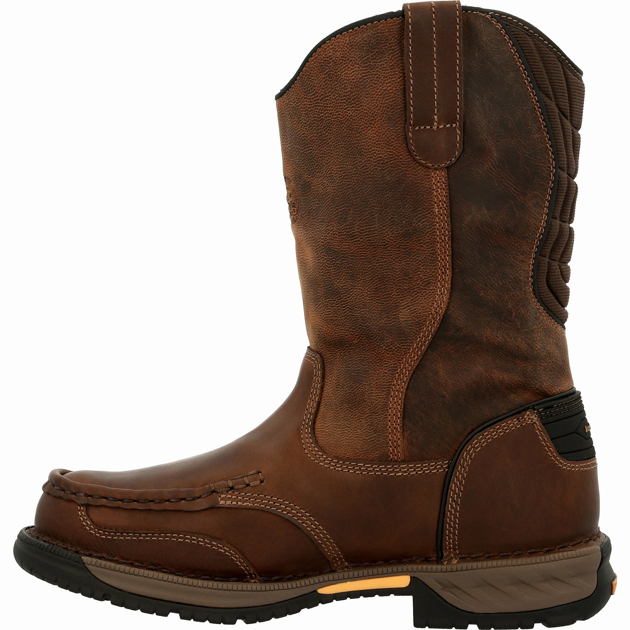 Georgia Boot Athens 360 Men's Waterproof Pull-on Work Boots Gb00441 In Brown ventilation channels Non Marking Tread