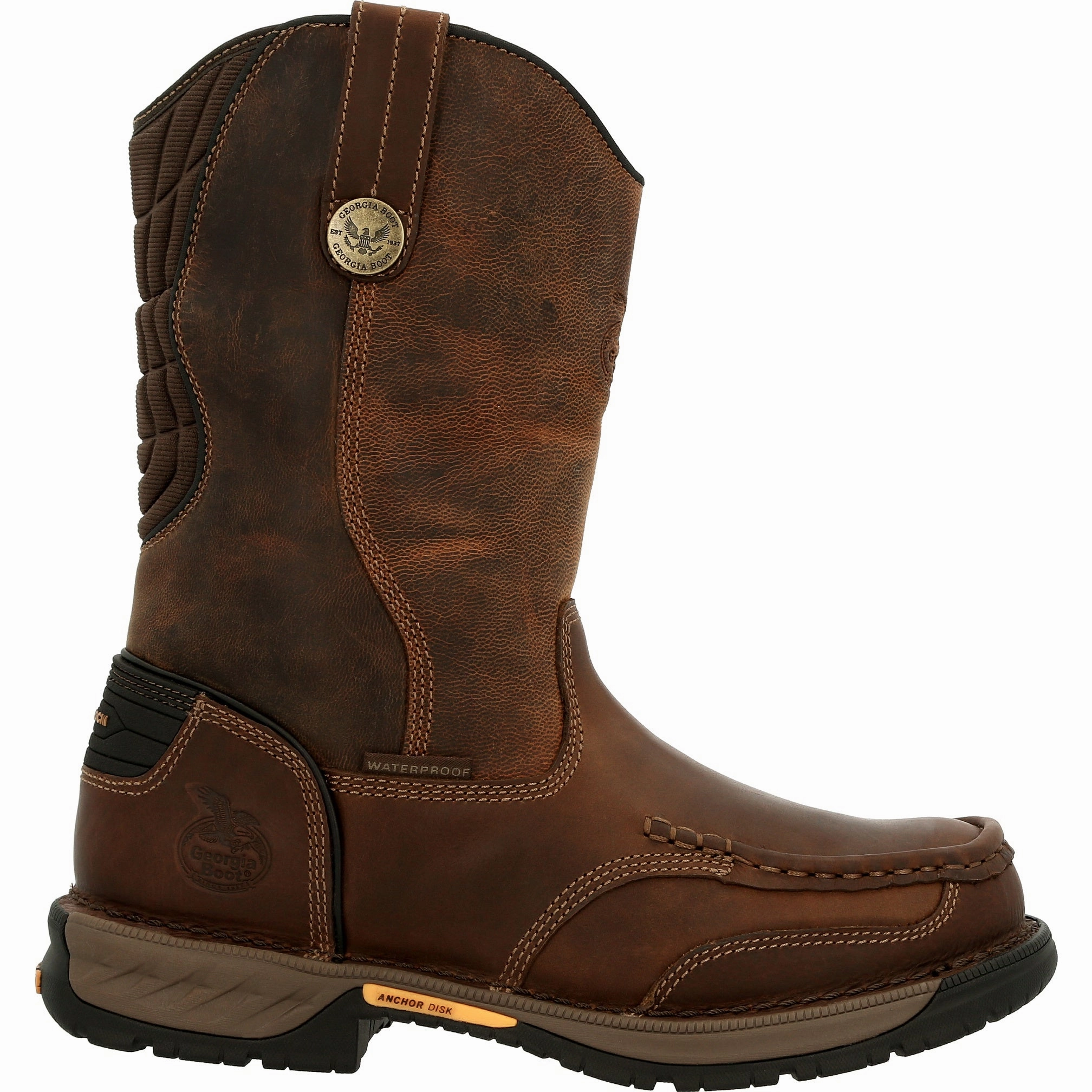 Torsional Stability Georgia Boot Athens 360 Men's Waterproof Pull-on Work Boots Gb00441 In Brown