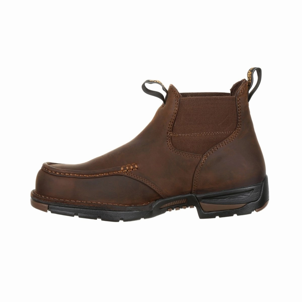 High Traction Weekend Wanderer Georgia Boot Athens Chelsea Waterproof Men's Work Boot Gb00156 In Brown