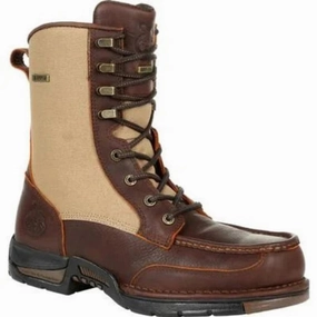 Georgia Boot Athens Men's Waterproof Side-zip Upland Work Boots Gb00354 In Brown mom style