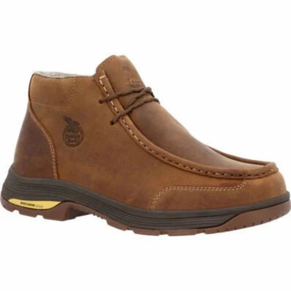 Flex Groove Engineering Versatile Footwear Georgia Boot Athens Superlyte Men's Waterproof Wallabe Boots Gb00646 In Brown