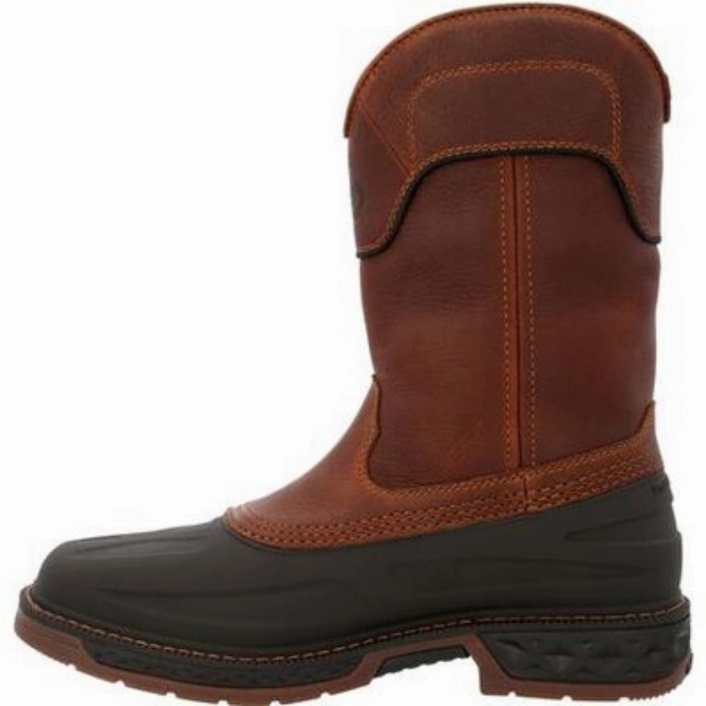 City Wear Georgia Boot Carbo-tec Ltr Men's Waterproof Pull On Work Boots Gb00471 In Brown