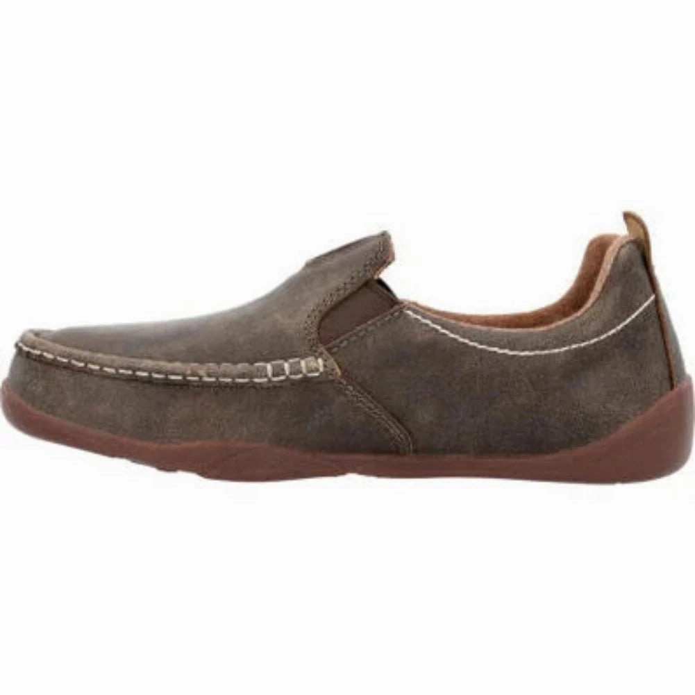 Cold Proof Georgia Boot Cedar Falls Men's Moc-toe Slip On Gb00560 In Brown