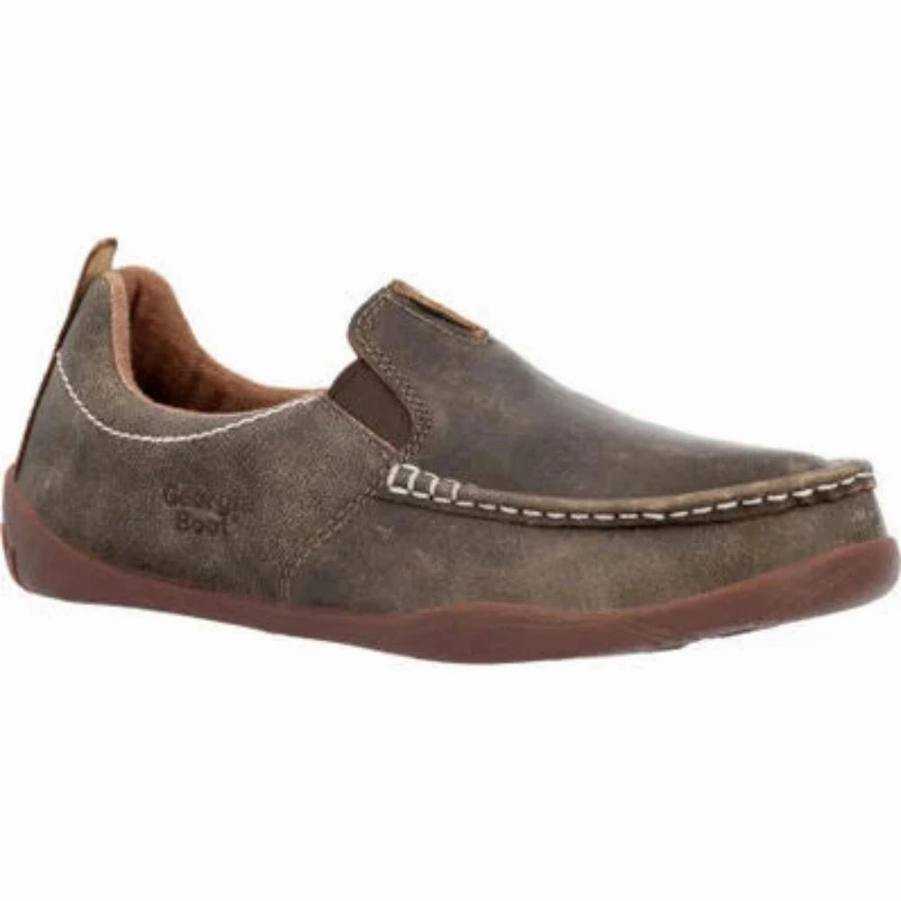 Georgia Boot Cedar Falls Men's Moc-toe Slip On Gb00560 In Brown Quality Wear