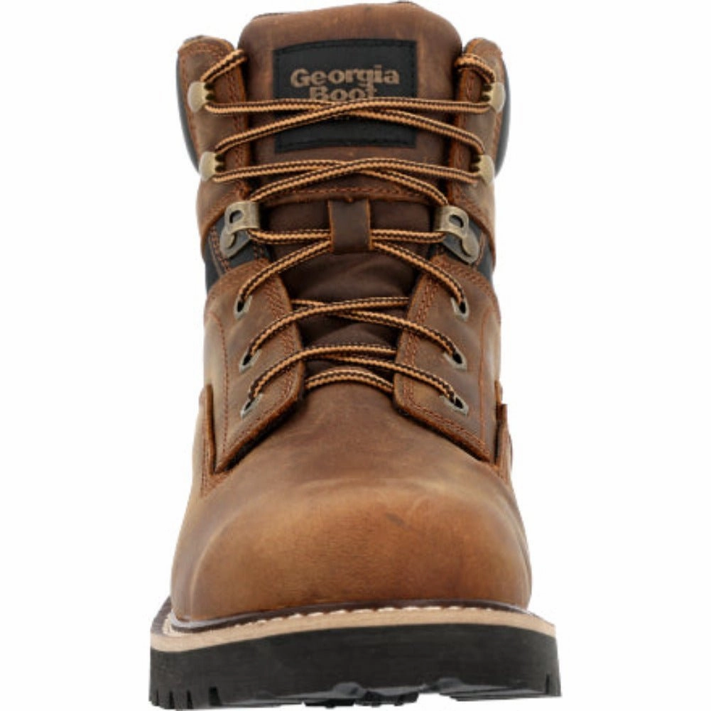 Georgia Boot Core 37 Men's Waterproof Work Boots Gb00635 In Brown Stable base Waterproof Rainy Day Commuter