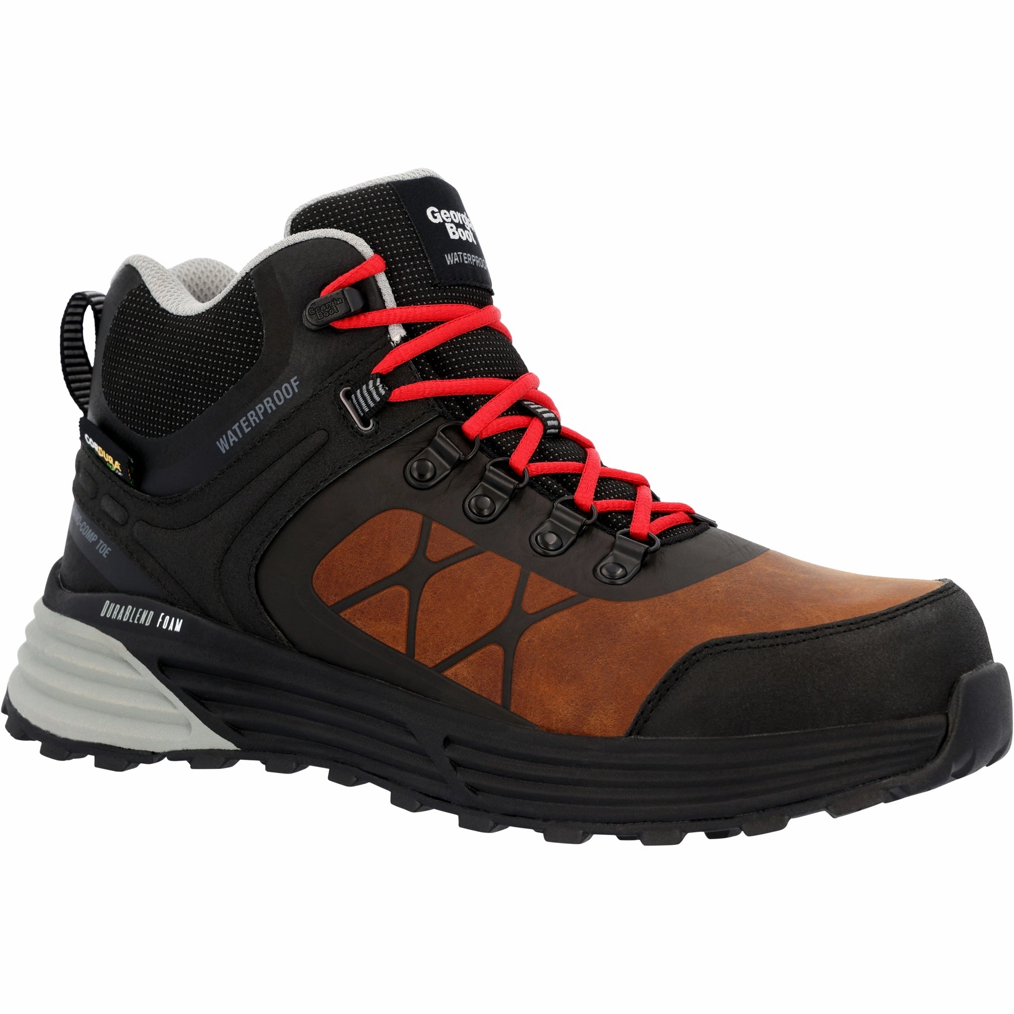 Stable Support Mountain Hike Comfy Cushion Georgia Boot Durablend Sport Men's Gb00594 Waterproof Work Boots In Black