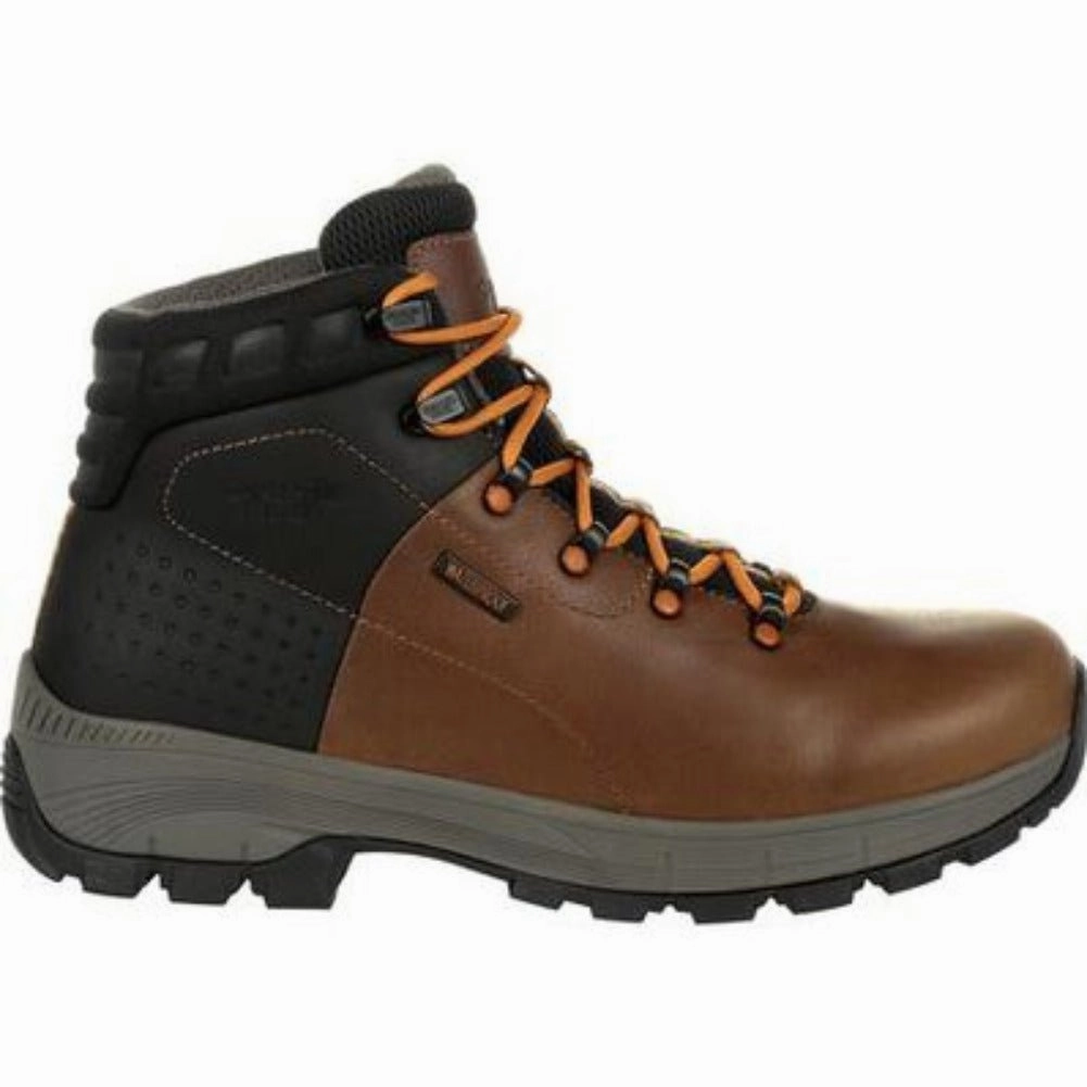 Cabin Cozy Georgia Boot Eagle Trail Men's Waterproof Hiker Boots Gb00402 In Brown