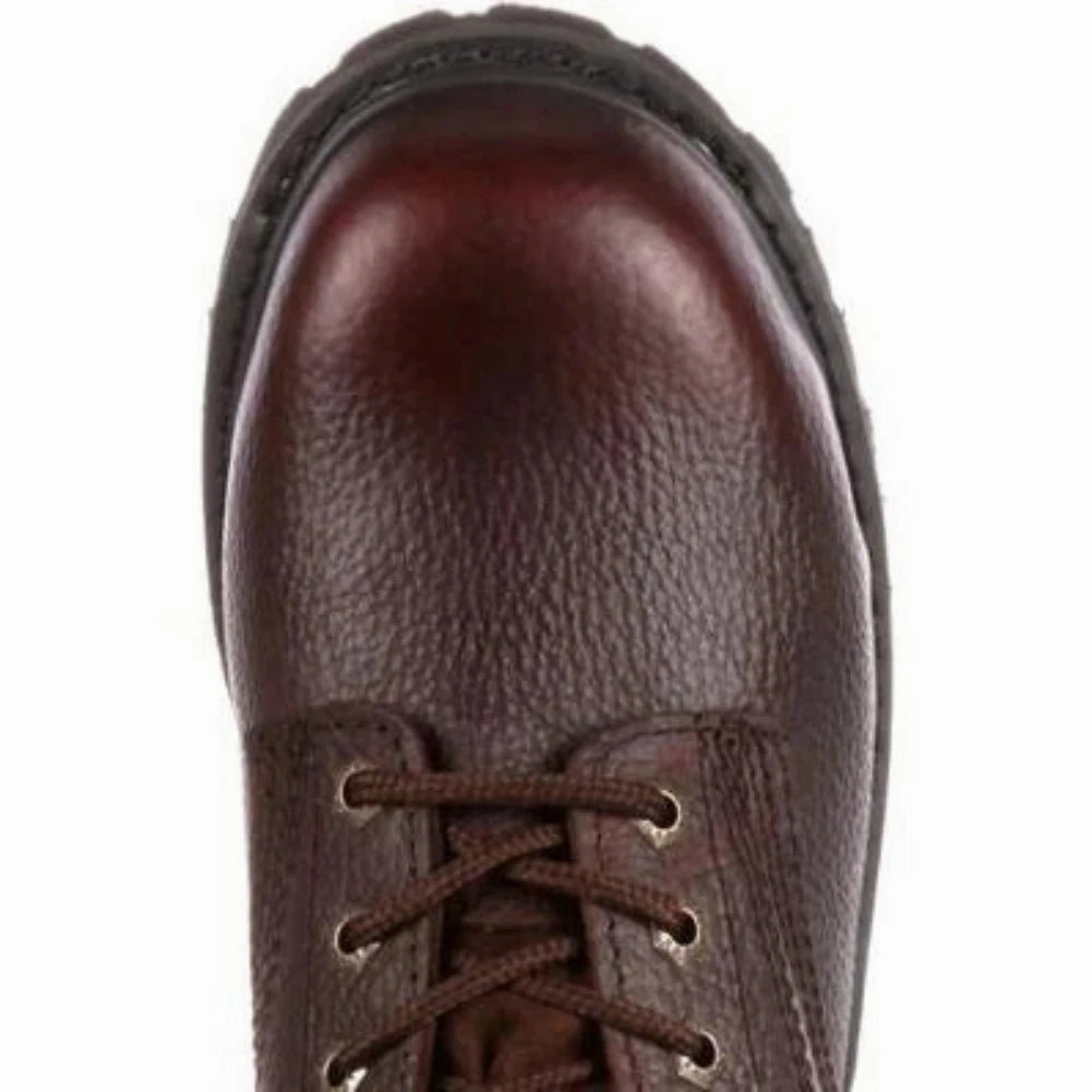 Eco Material Comfort Seeker Georgia Boot Farm 'n Ranch Men's Waterproof Steel Toe Boots G6174 In Brown