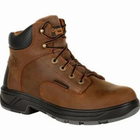 Anti Abrasion Georgia Boot Flx Point Men's Waterproof Composite Toe Work Boots G6644 In Brown