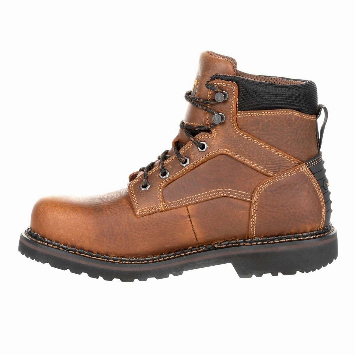 Georgia Boot Giant Revamp Men's Waterproof Work Boots Gb00317 In Brown Stretchable Material Anti-static